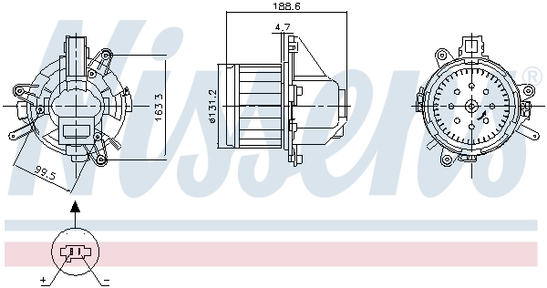 Ventilátor kúrenia Opel NISSENS 87542